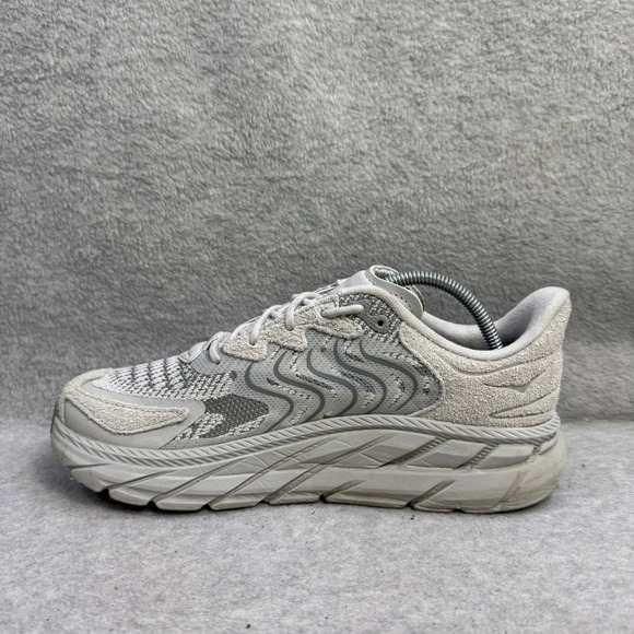 Hoka One One Clifton LS Womens Running Shoes Size 7.5 Grey Sneakers 1141550 STGL - Picture 7 of 10